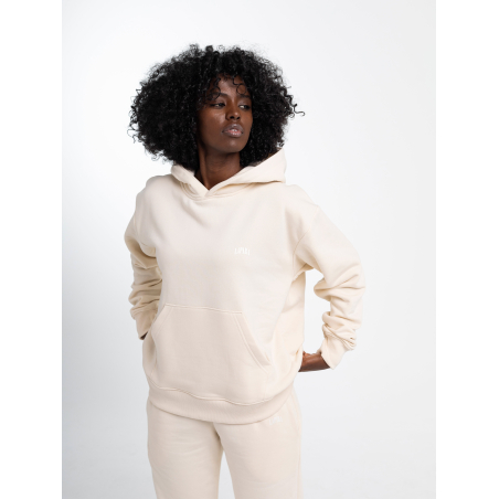 BASIC Bluza z kapturem LAPARA vanilla