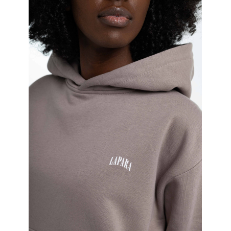 BASIC Bluza z kapturem LAPARA cappucino