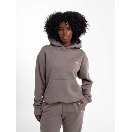 Basic Bluza z kapturem LAPARA wyblakły brąz