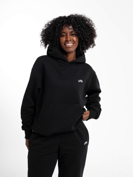 Basic Bluza z kapturem LAPARA czarna