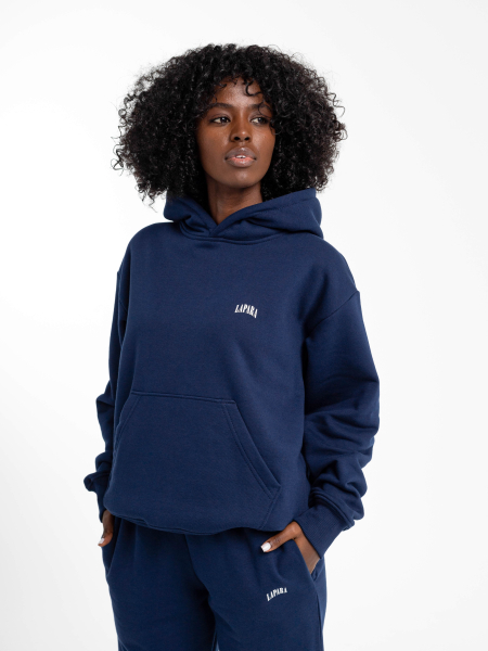 Basic Bluza z kapturem LAPARA granatowa