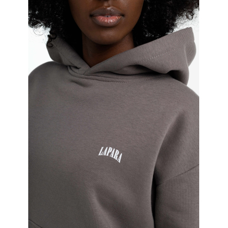Basic Bluza z kapturem LAPARA wyblakły brąz
