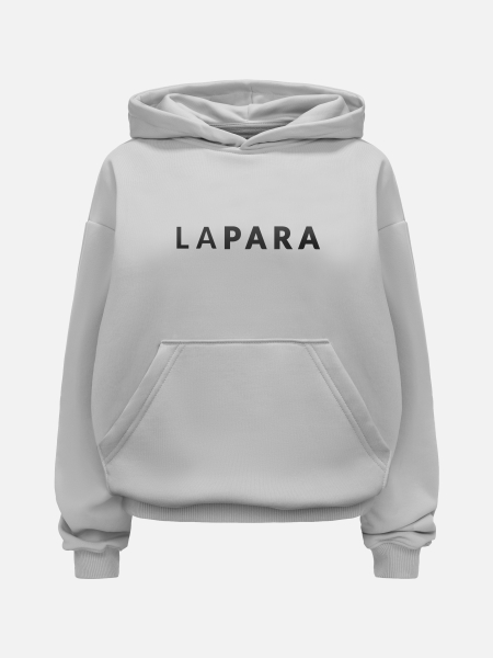 Rubre Bluza z kapturem LAPARA jasno szara