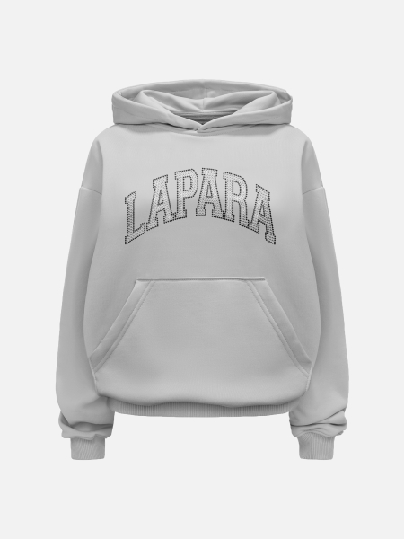 STONE Bluza z kapturem Lapara jasno szara