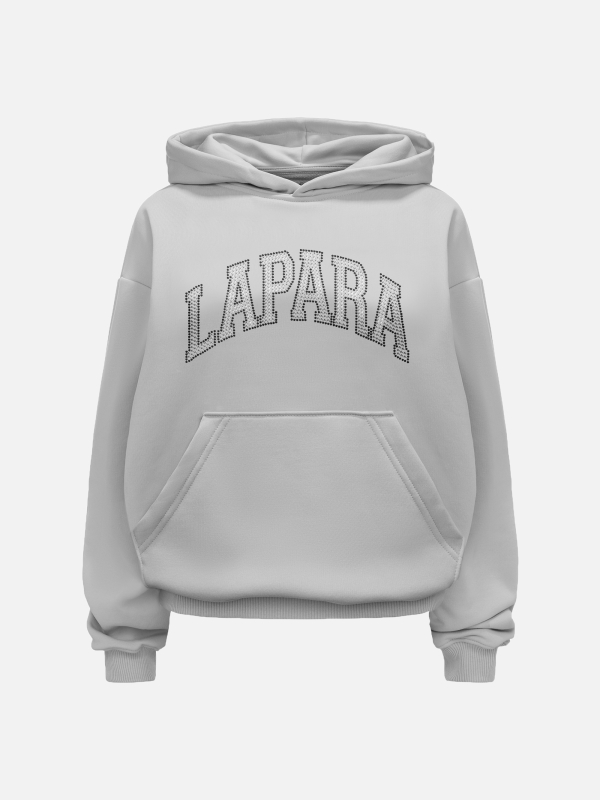STONE Bluza z kapturem Lapara jasno szara