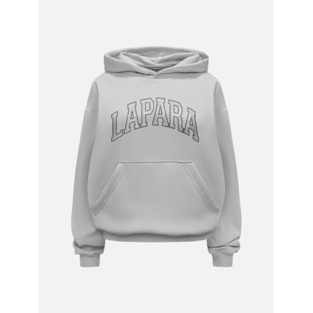 STONE Bluza z kapturem Lapara jasno szara