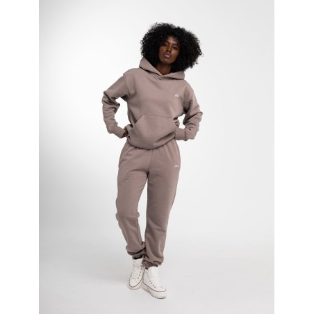 BASIC Bluza z kapturem LAPARA cappucino